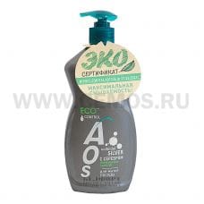 AOS  450мл ECO Серебро с дозатором, М/с