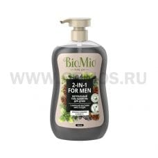 Bio Mio Гель д/душа 2 в1 650мл MEN Мята и кедр