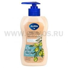 AURA Крем д/рук и тела 180мл Natural beauty Алоэ и олива доз