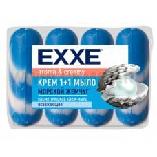 EXXE 1+1 4*90г крем мыло Морской жемчуг синее ЭКОПАК