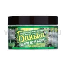 КЛ Банька 250мл Густое мыло для бани Сибирское с берез.соком