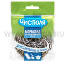 Мочалка ЧИСТЮЛЯ из нержавеющей стали