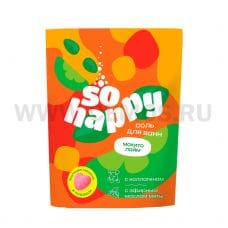 КЛ SOHappy Соль для ванн 500г Мохито Лайм (пакет)