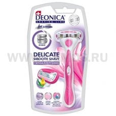 Deonica Бритва безопасная с 1 кас  5 лезвий For Women