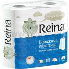 Полотенца бумажные Reina 2-х сл бл2