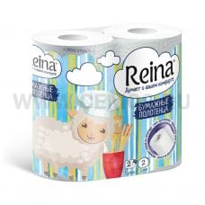 Полотенца бумажные Reina 2-х сл бл2