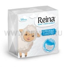 Салфетки Reina бл 100 Белые