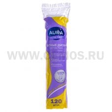 AURA TOTAL CARE Ватные диски п/э бл120