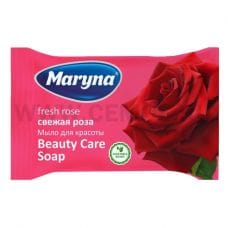 MARYNA Туалетное мыло СВЕЖАЯ РОЗА 90г флоупак Т/м