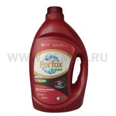 Perfox Green 3л гель-концентрат д/стирки для Цветного, С/п