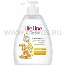 LIFE LINE Ж/м 280г крем мыло д/интимного ухода Овсян молочко