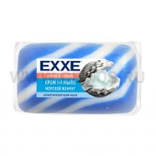 EXXE 1+1 90г крем мыло Морской жемчуг синее полосатое, Т/м