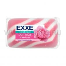 EXXE 1+1 90г крем мыло Нежный пион розовое полосатое, Т/м