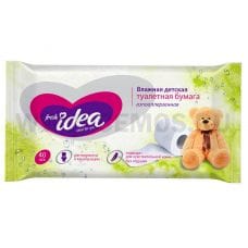 Fresh Idea бл40 Детская влажная растворяющаяся туалет/бумага