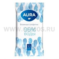 ЧЗ AURA Влаж.салф.  10шт освежающие