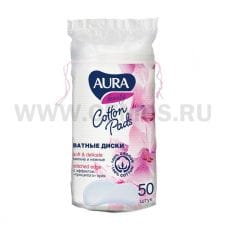 AURA Ватные диски бл 50