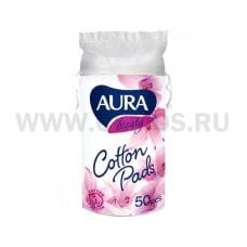 AURA Ватные диски бл 50