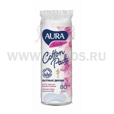 AURA Ватные диски бл 80