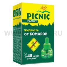 Picnic Family жидкость  от комаров 45 ночей ( 30мл )