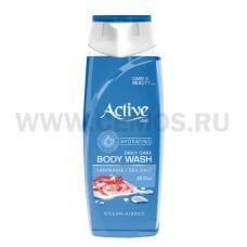 АКТИВ 400мл гель для душа Увлажнение морская соль и водоросл