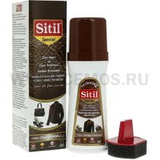 SITIL 100мл Жидкая краска для гладкой кожи Темно-коричневый