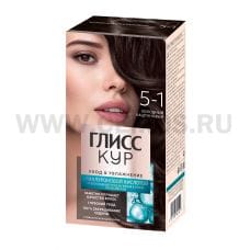 ГЛИСС КУР Краска-крем для волос 5.1 Холодный каштановый