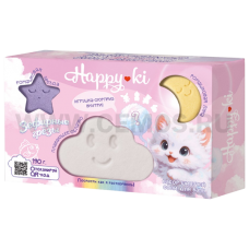 КЛ Happyki П/н Зефирные Грезы 190г Шипучие соли для ванн 3шт