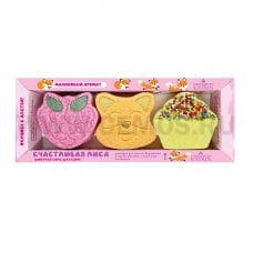 КЛ Happyki П/н Счастливая Лиса 270г Шипучие соли д/ ванн 3шт
