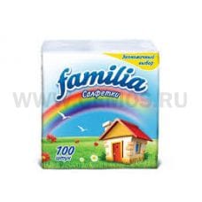 Салфетки Familia Радуга 24*23 бл 100