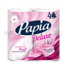 Бумага туалетная  Papia Delux 4-сл Paradiso Flori бл 4