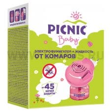 Picnic Baby электрофумигатор + жидкость от комаров 45 ночей