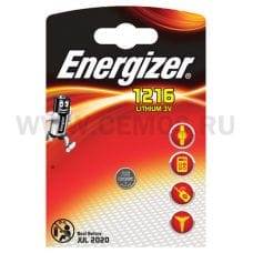Energizer батарейки LITHIUM CR Miniature 1216 бл1***