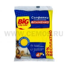 BIG City Салфетка вискозная бл5 д/уборки Фламенко