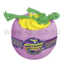 КЛ Шипучая соль для ванн 130г Кошмарики Чашка с пеной+ игруш