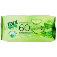 TOLLI PLUS Влажные салфетки 60шт Д/всей семьи