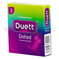 DUETT Dotted (точечная структура) презервативы №3
