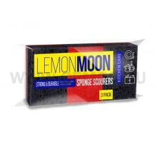LEMON MOON бл3 губки для посуды КРУПНОПОРИСТЫЕ
