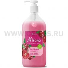 Ж/м MILANA 1л Крем - мыло Спелая Черешня,