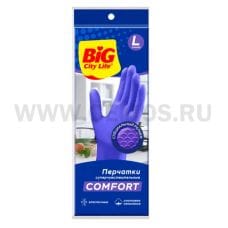 ЧЗ BIG City Перчатки хозяйственные суперчувствительные L