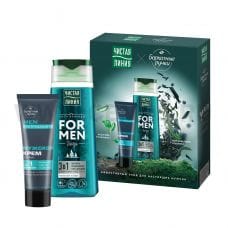 Чистая Линия + БАРХ РУЧКИ п/н FOR MEN (шамп 3в1 250+крем80)