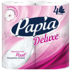 Полотенца бумажные Papia 4-сл бл2 Delux