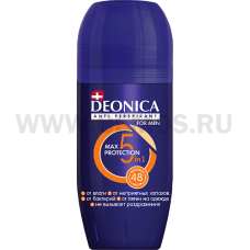 Д/т DEONICA 50мл антиперспиран 5 Protection for Men ( ролик)