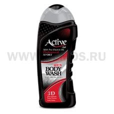 АКТИВ 400мл гель д/душа муж с витамином B5 Спорт 3D черный