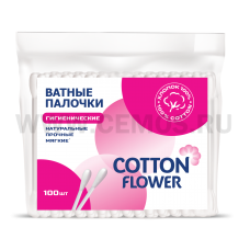 Cotton Flower Ватные палочки бл100 пакет