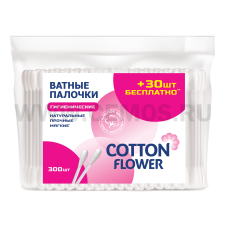 Cotton Flower Ватные палочки бл300 пакет