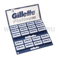 Лезвия Gillette Platinum бл5 20 пачек 1 лист