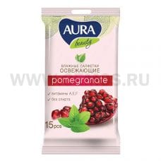 ЧЗ AURA Влаж.салф.  15шт освежающие Beauty