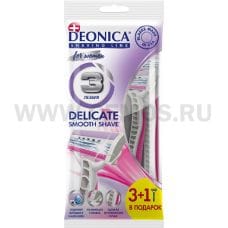 Deonica одноразовая бритва 3 лезвия бл3 + 1 For Women