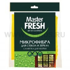 Мастер Фреш Салфетка Микрофибра д/стекол и зеркал