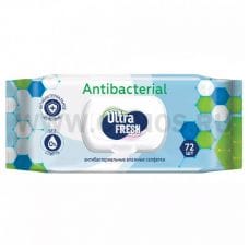 ULTRA Fresh влажные салфетки бл72 Antibacterial с клапаном